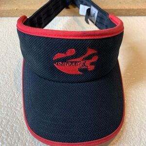 Jordan Women's Black and Red Visor